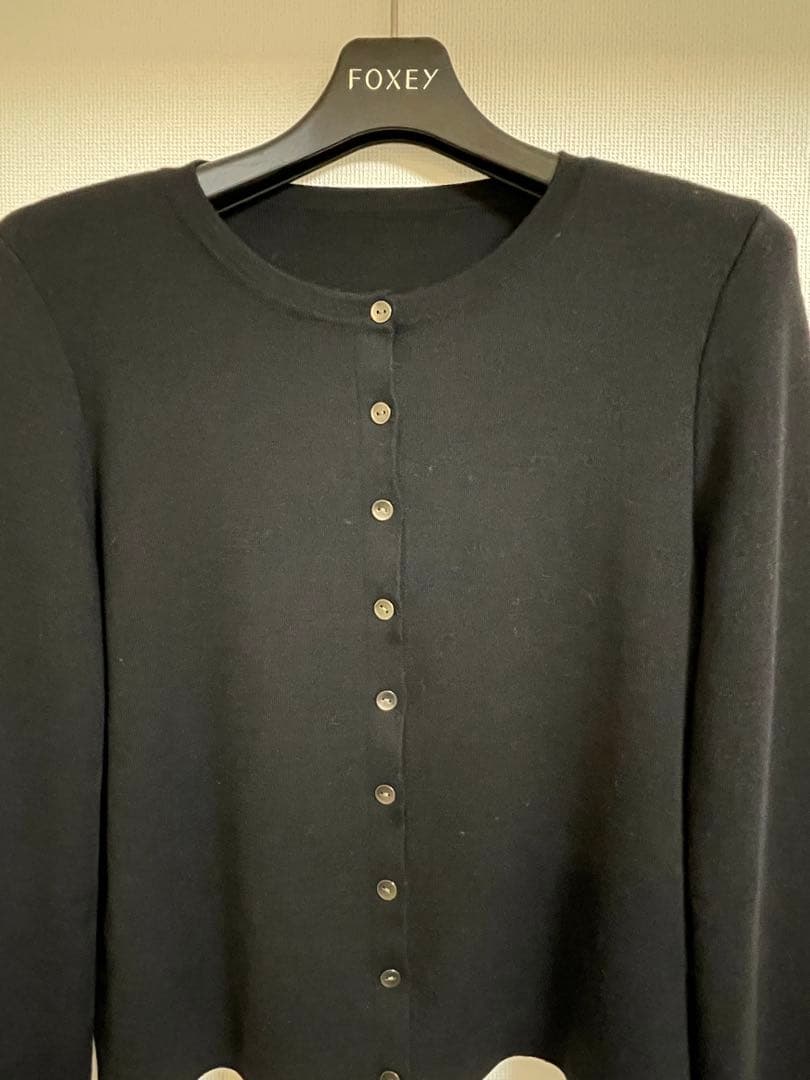 フォクシー　カーディガン　 エブリデイ　カーディガン 38 ブラック