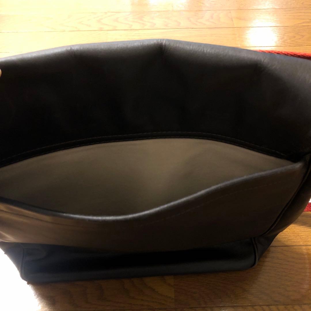 ◎ BALLY ダークブラウン レザー ショルダーバッグ