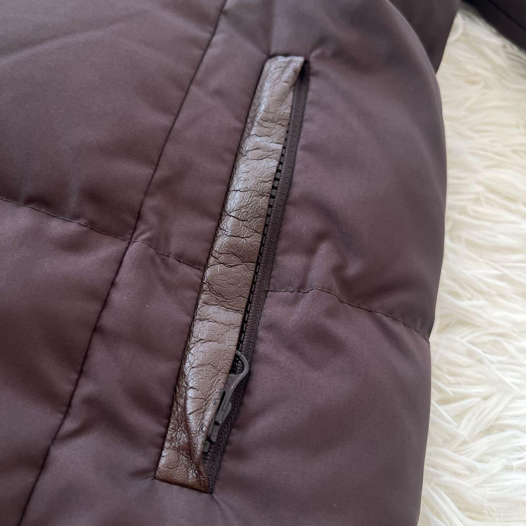 バーバリー　ダウンコート　ノバチェック　ブラウン　ダウンジャケット　茶色