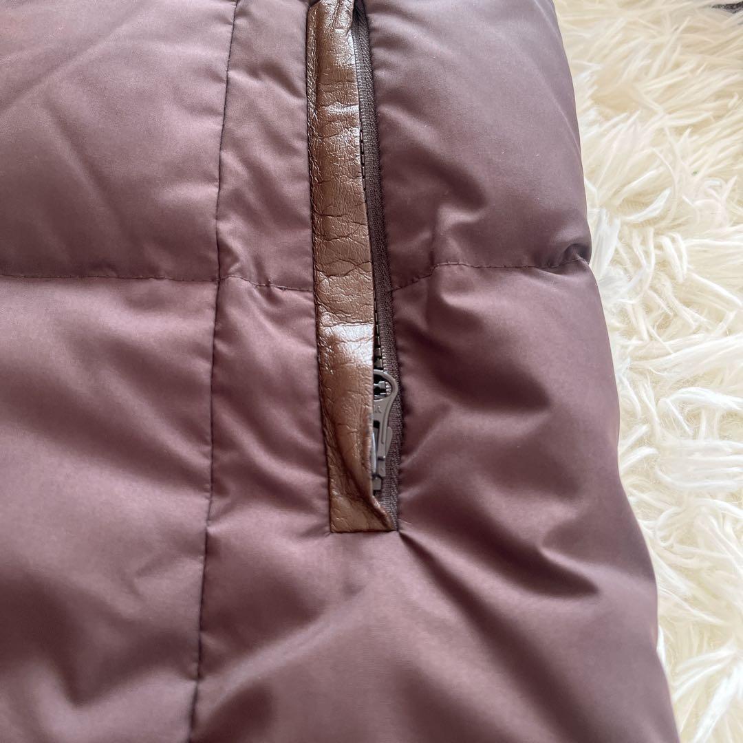 バーバリー　ダウンコート　ノバチェック　ブラウン　ダウンジャケット　茶色