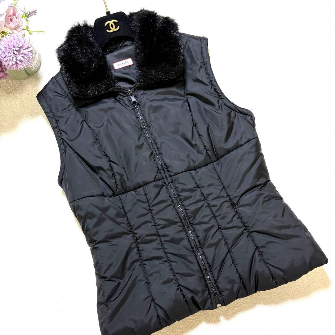 Max&Co マックスマーラ　2way 中綿ジャケット　ベスト　黒　42