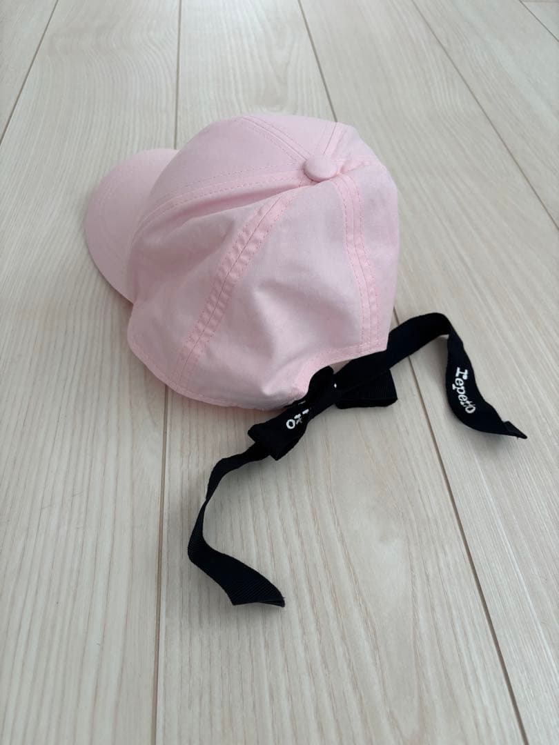 レペット　キャップ　ピンク　Logo cap with ribbons