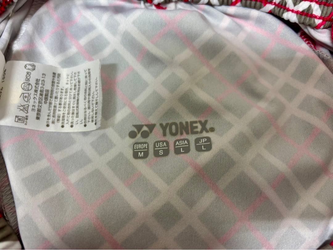 ヨネックス ハーフパンツ　ワウリンカ　チェック柄