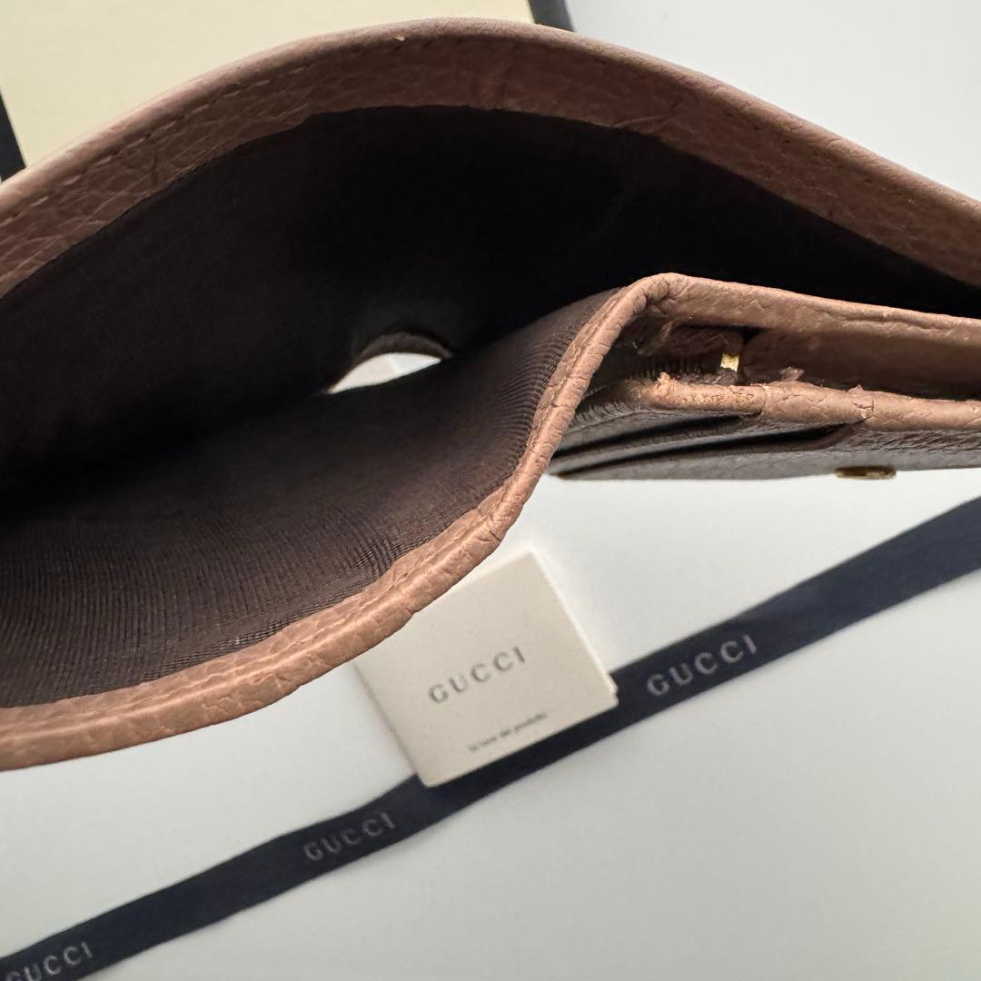 【極上美品】 259 GUCCI グッチ 2つ折り 財布 コンパクト