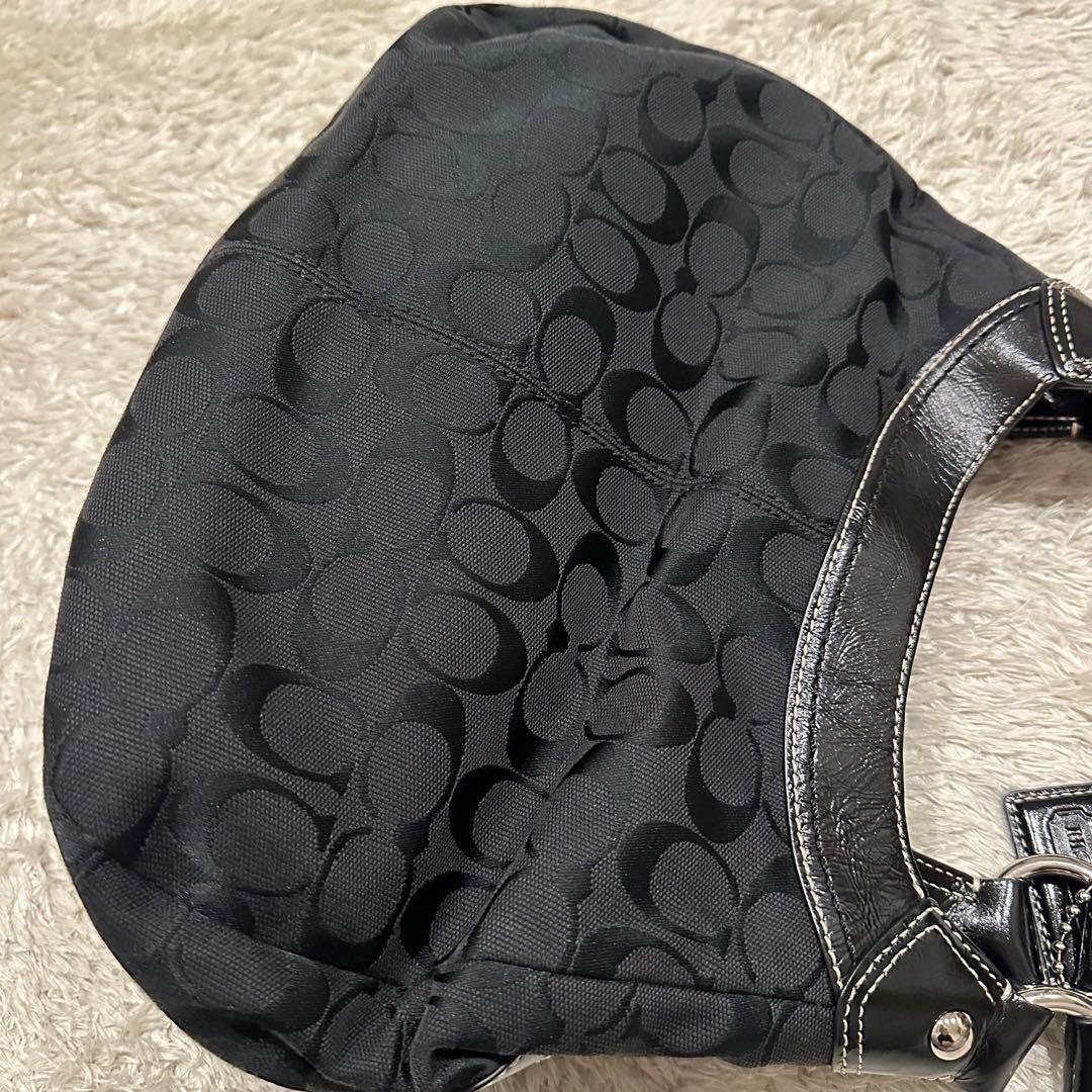 COACH コーチ　シグネチャー　ソーホー　ハンドバッグ　トート　総柄　レザー