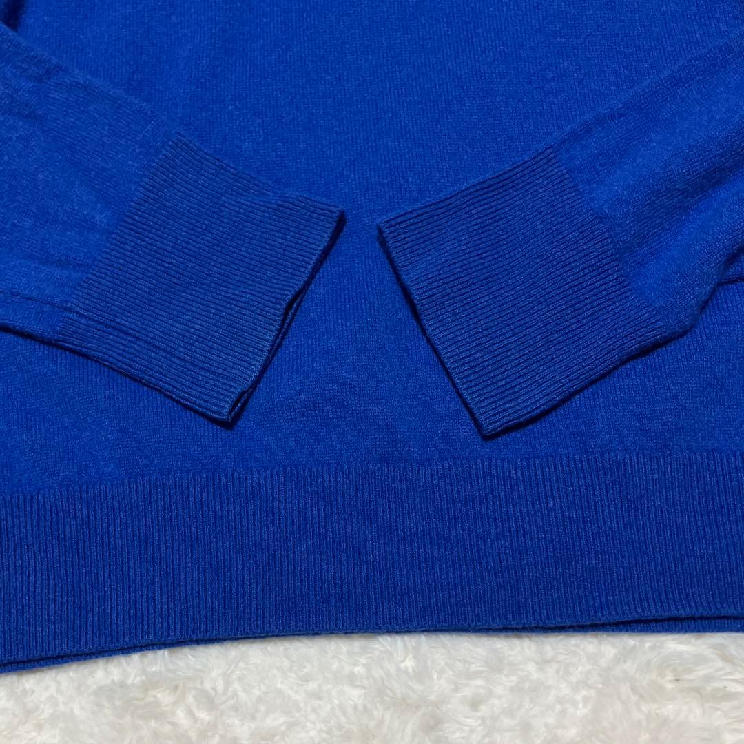 専用 タカシマヤ カシミヤ100％ クルーネック ニット ロイヤルブルー 3L