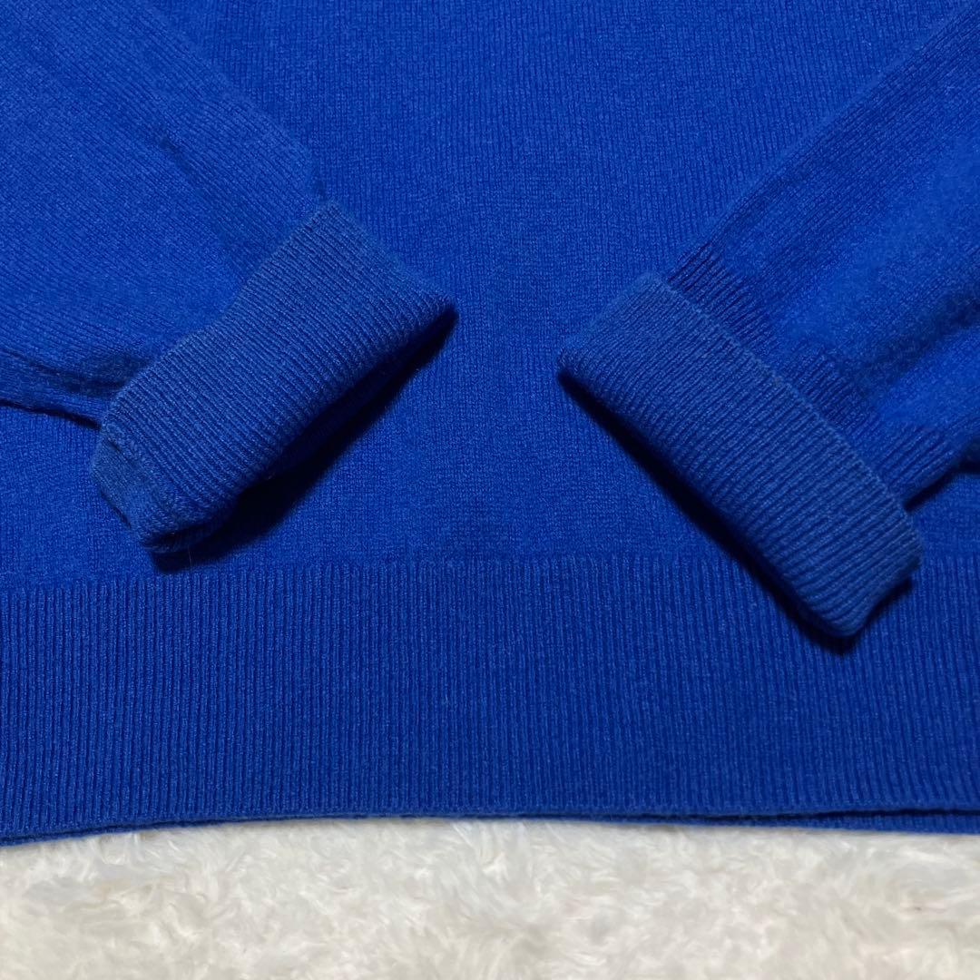専用 タカシマヤ カシミヤ100％ クルーネック ニット ロイヤルブルー 3L