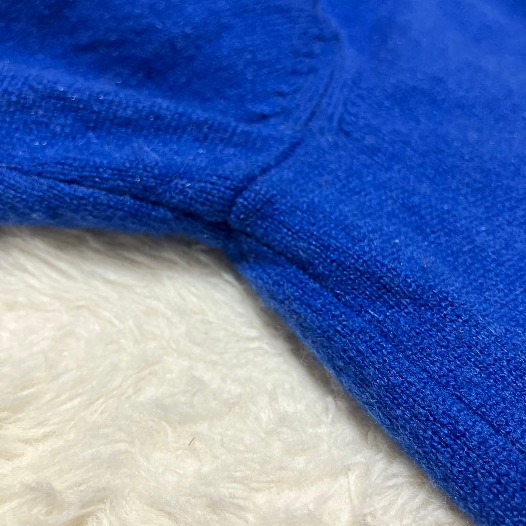 専用 タカシマヤ カシミヤ100％ クルーネック ニット ロイヤルブルー 3L