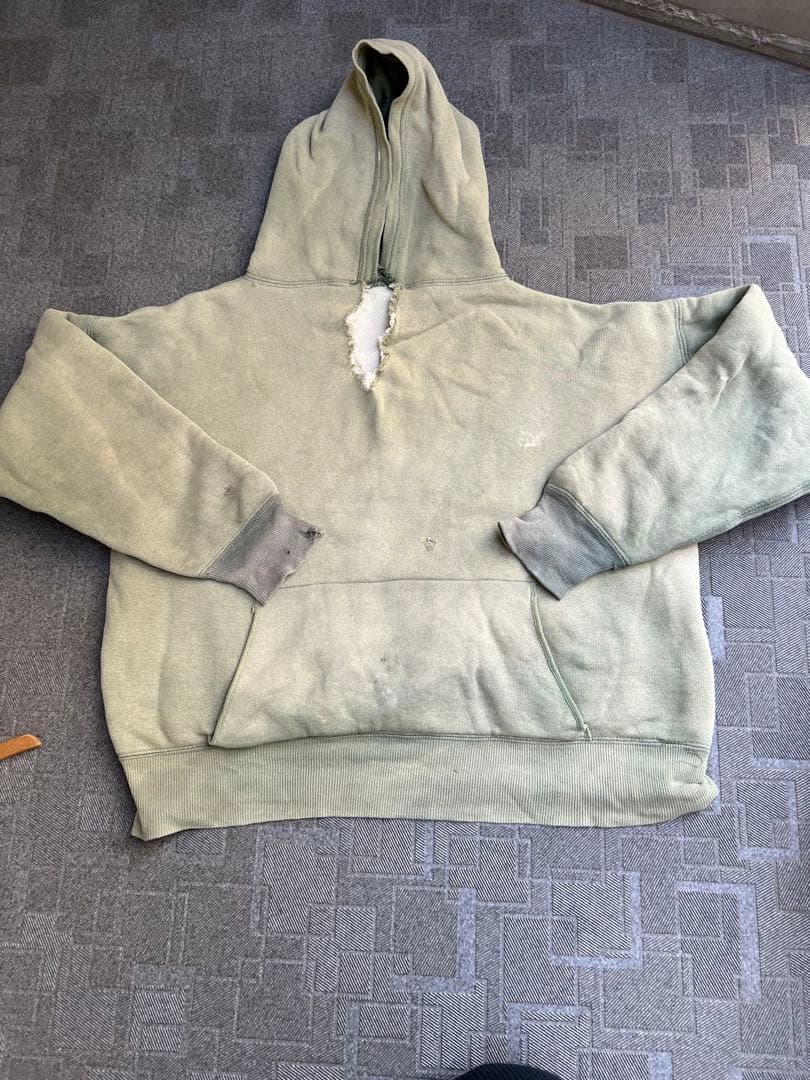 ビンテージ1950～60sダブルフェイスス ウェットパーカー肉厚フェードサイズＬ