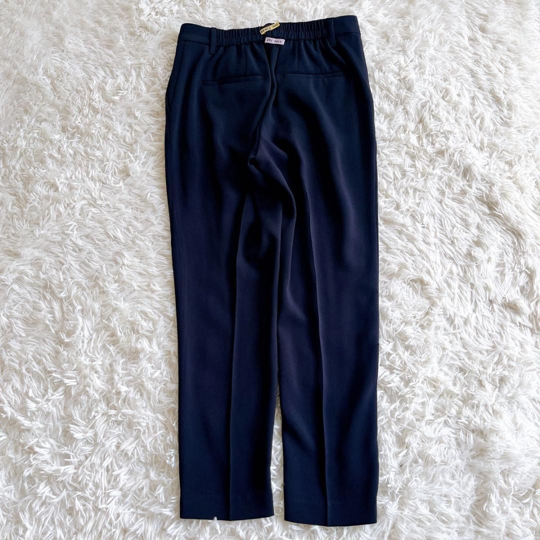 ＊美品【PLST】パンツスーツ　ストレッチダブルクロス　ネイビー　L