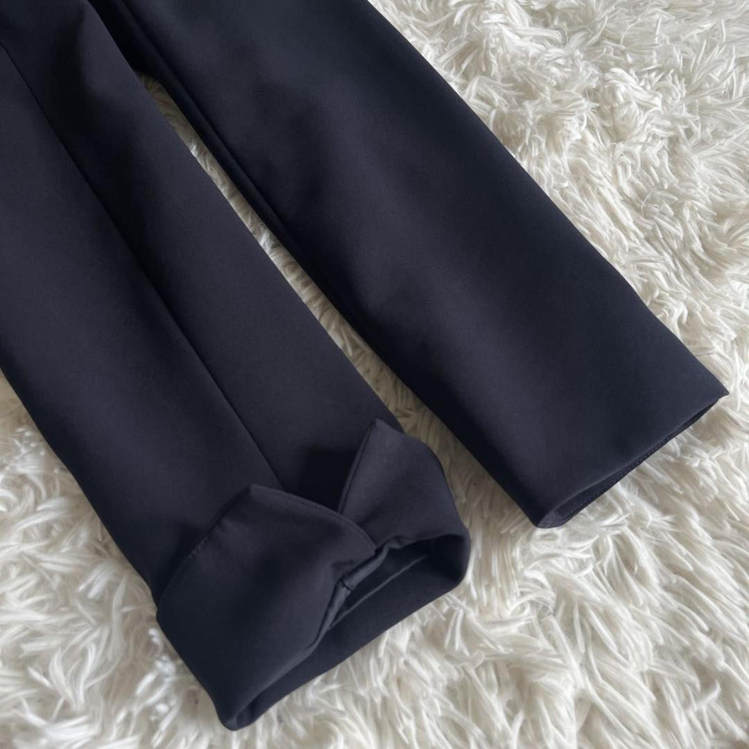 ＊美品【PLST】パンツスーツ　ストレッチダブルクロス　ネイビー　L