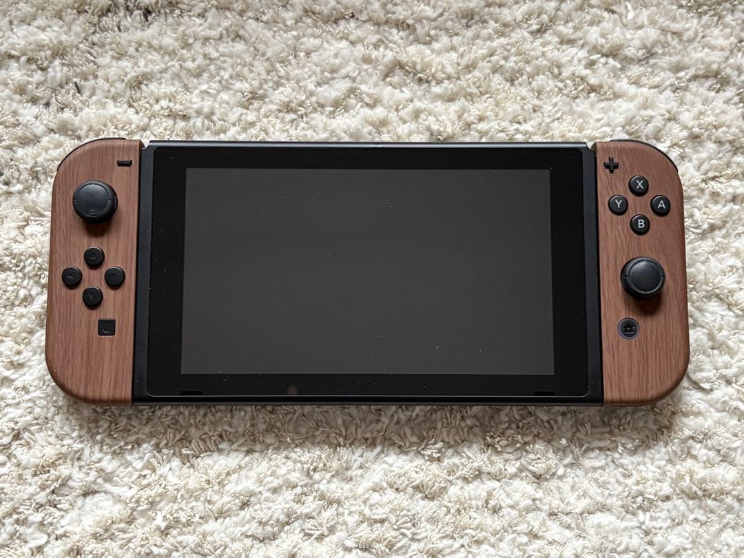 Switch 本体　バッテリー強化版　木目　128GB microSD付き