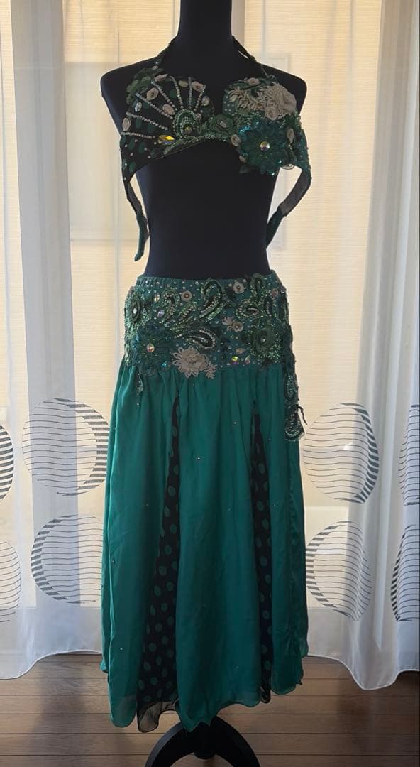 ベリーダンス衣装　 緑色