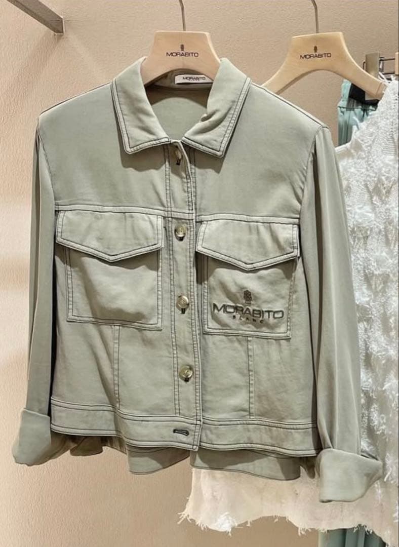 モラビトブラン　カタログ掲載品　綿100% ブラウスジャケット　サイズ40
