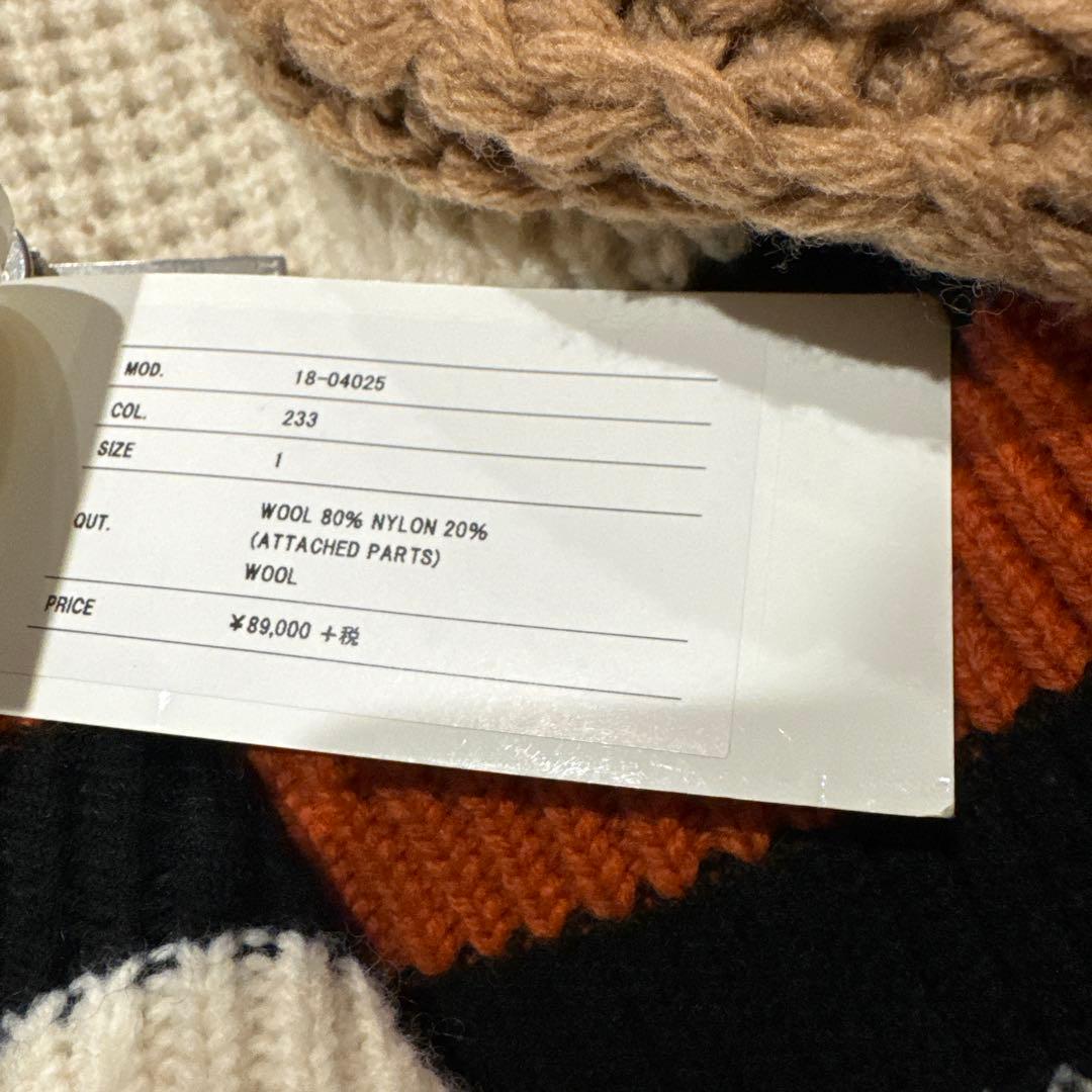 Sacai ジップアップ ライダースニット 1 18-04025 18AW