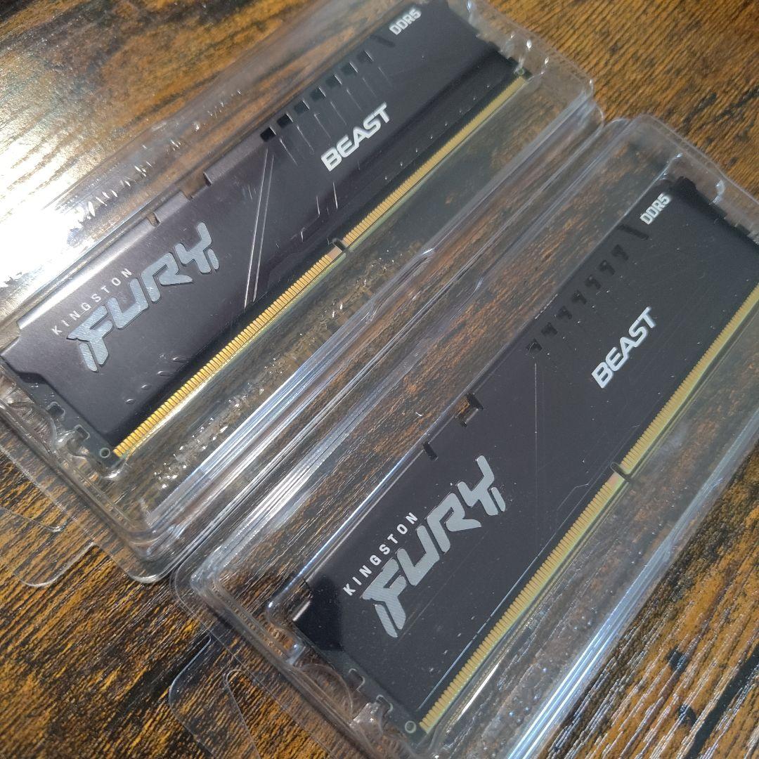Kingston FURY BEAST DDR5 16gb メモリー 2枚セット