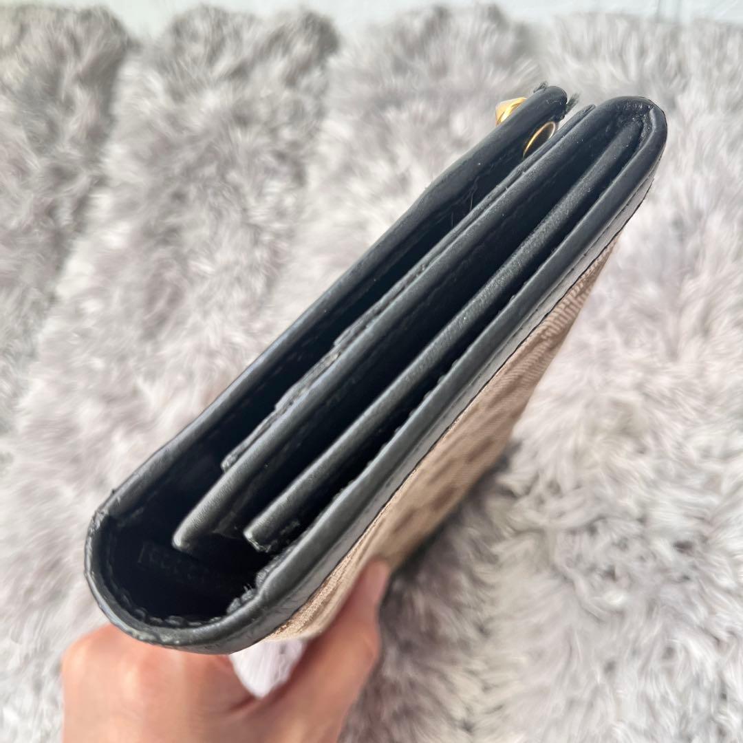 良品✨レア　GUCCI 長財布　スタッズ　GGキャンバス ブラック　メンズ