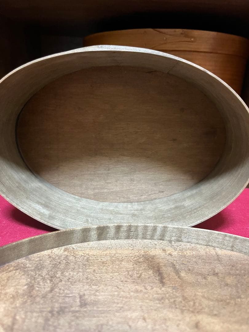 井藤昌志　#4 オーバルボックス　シェーカーボックス　グレー　草木染め