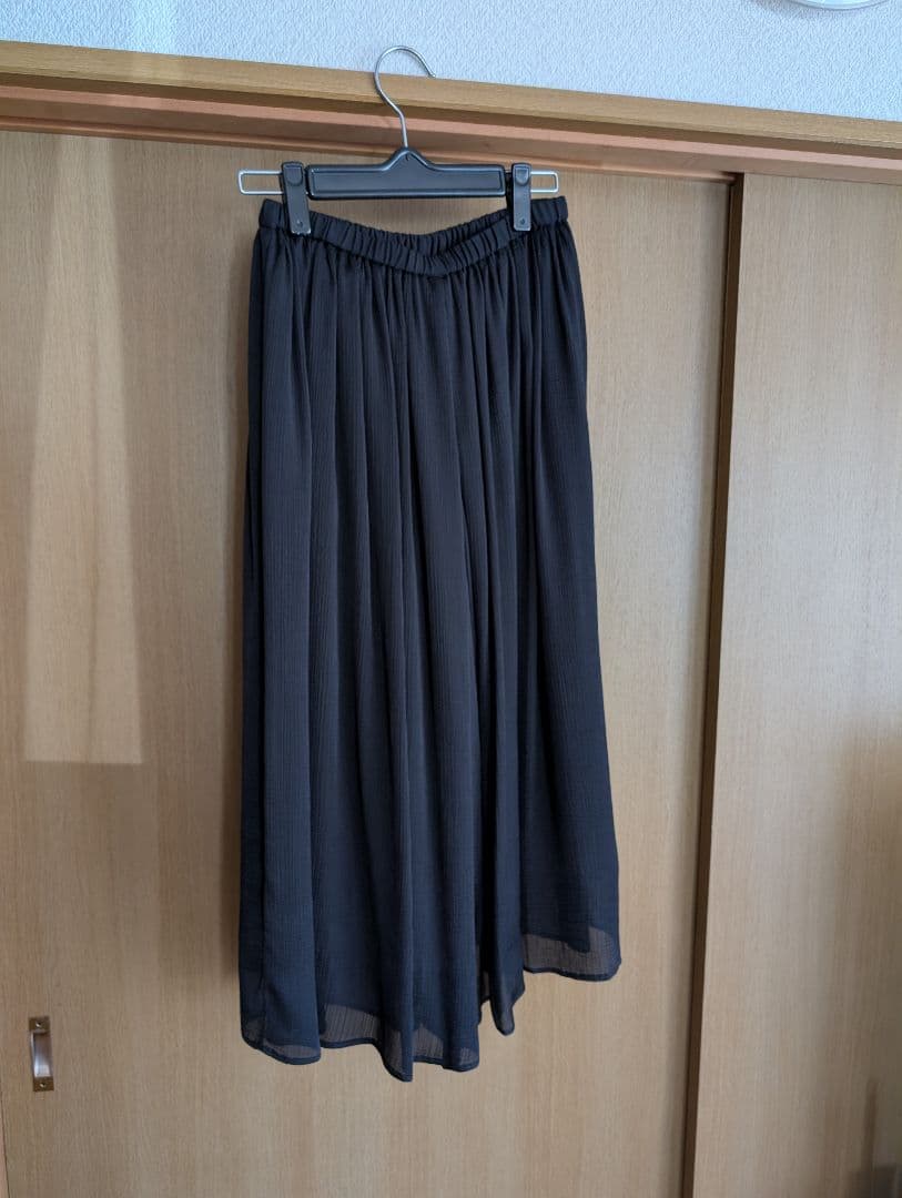 BEARDSLEY NEWシワシフォンギャザーパンツ黒サイズ0