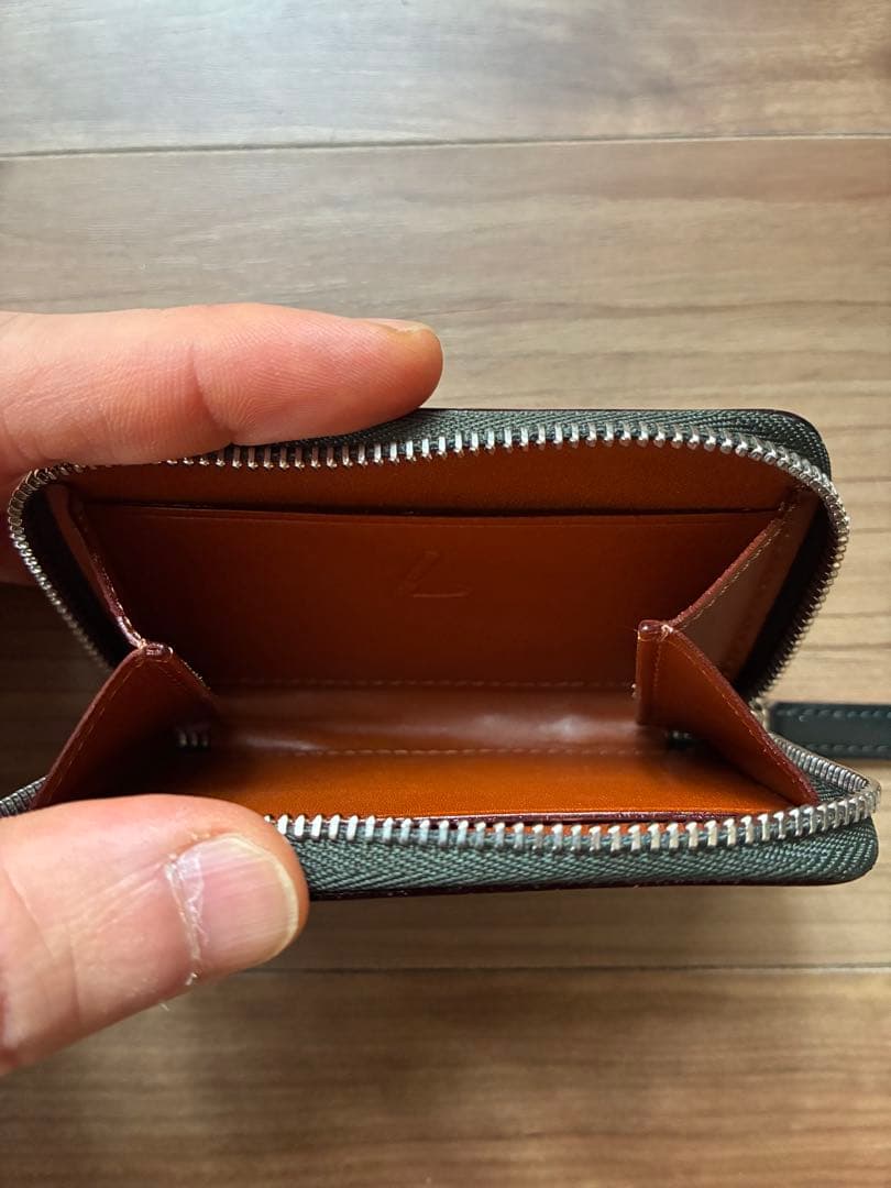 こそこそセール【土屋鞄　ブライドル　ファスナーパース　カードケース】