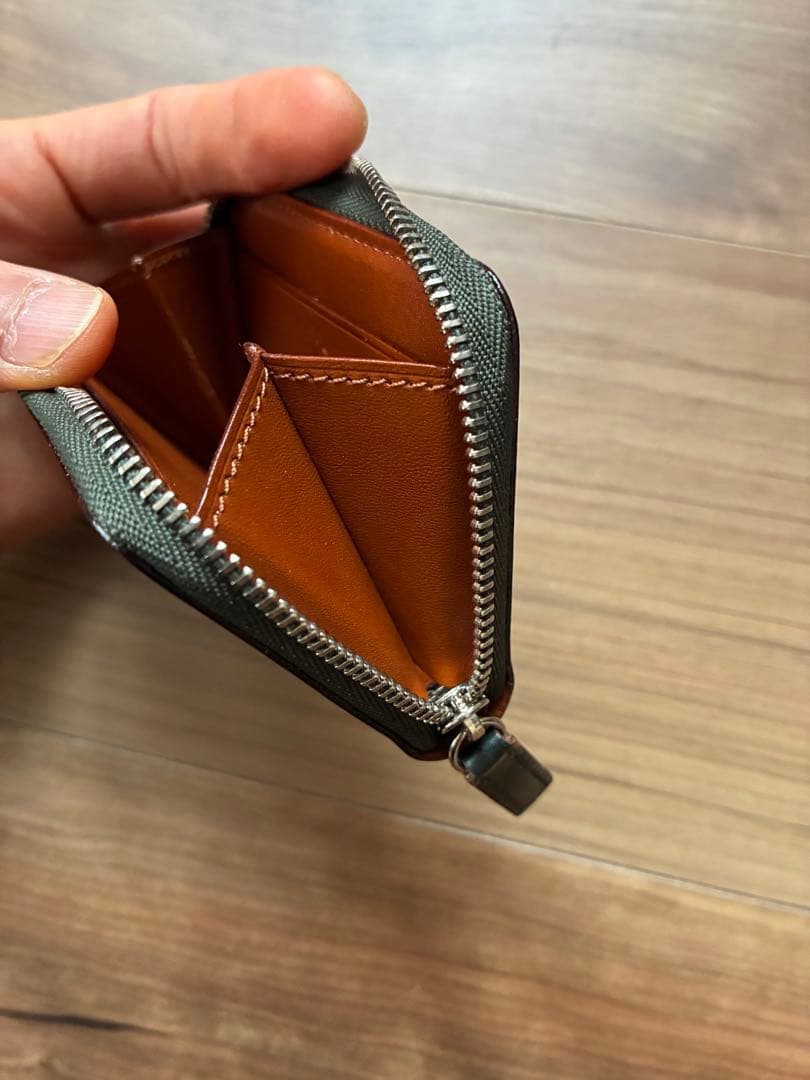こそこそセール【土屋鞄　ブライドル　ファスナーパース　カードケース】