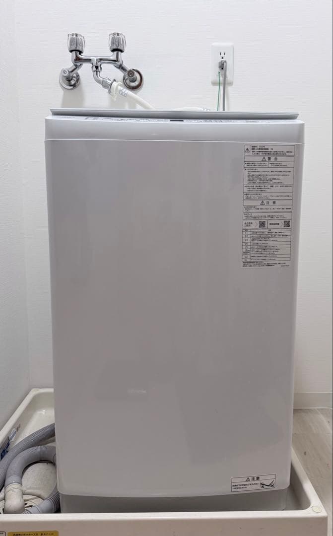 AQUA 縦型洗濯機 AQW-V7N(W) 7kg 2022年製