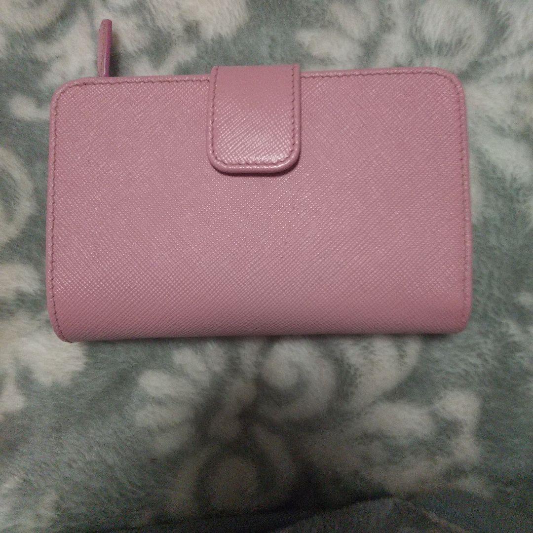 PRADA サフィアーノピンク 二つ折り財布