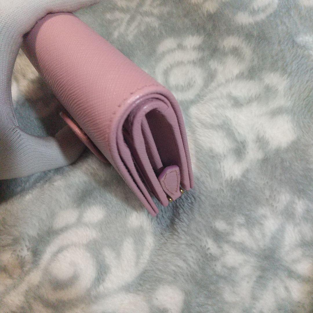 PRADA サフィアーノピンク 二つ折り財布