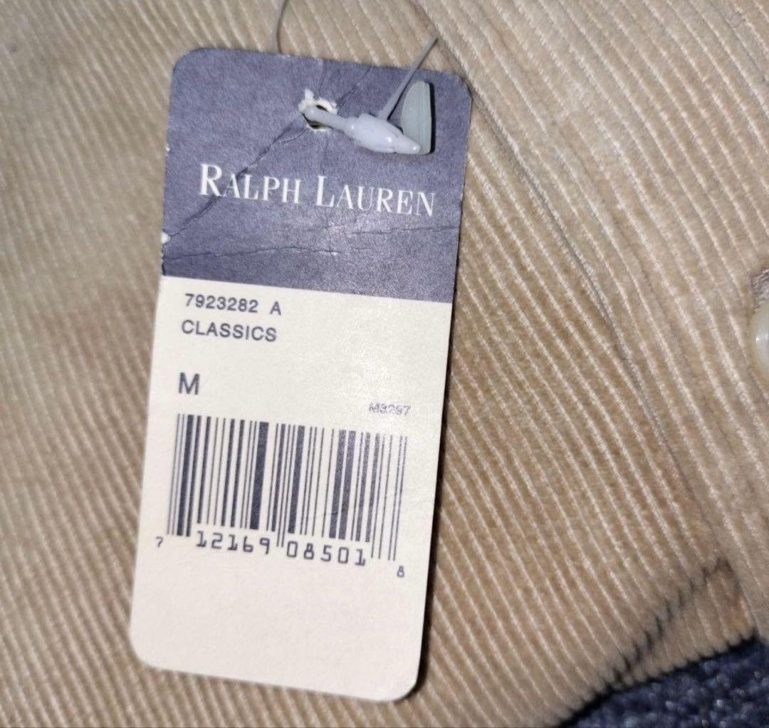 タグ付き 新品 ポロ ラルフローレン コーデュロイ ベージュ シャツ Mサイズ