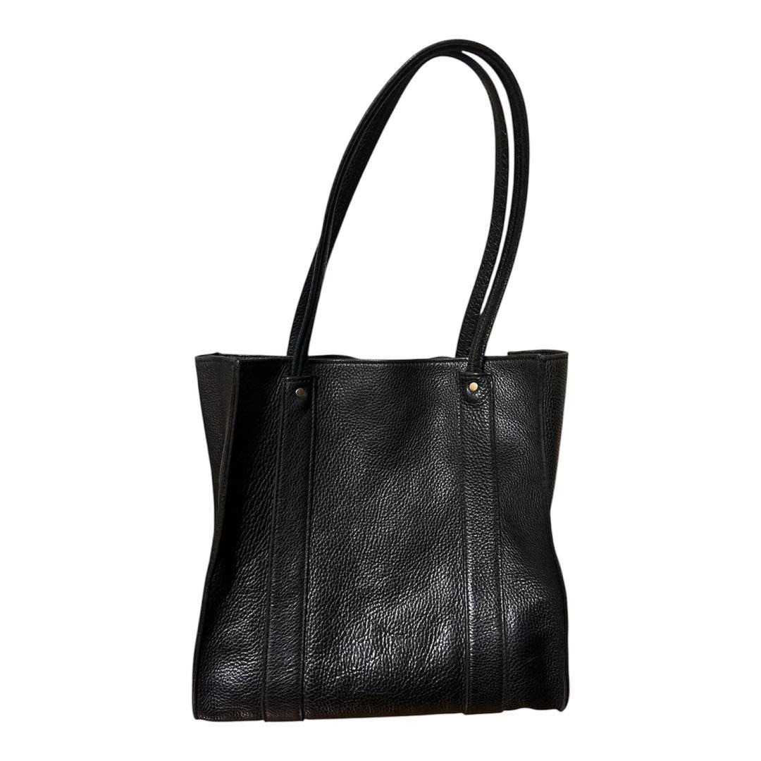 TORY LETHER トリーレザー　トートバッグ　ブラック　シボ革　黒