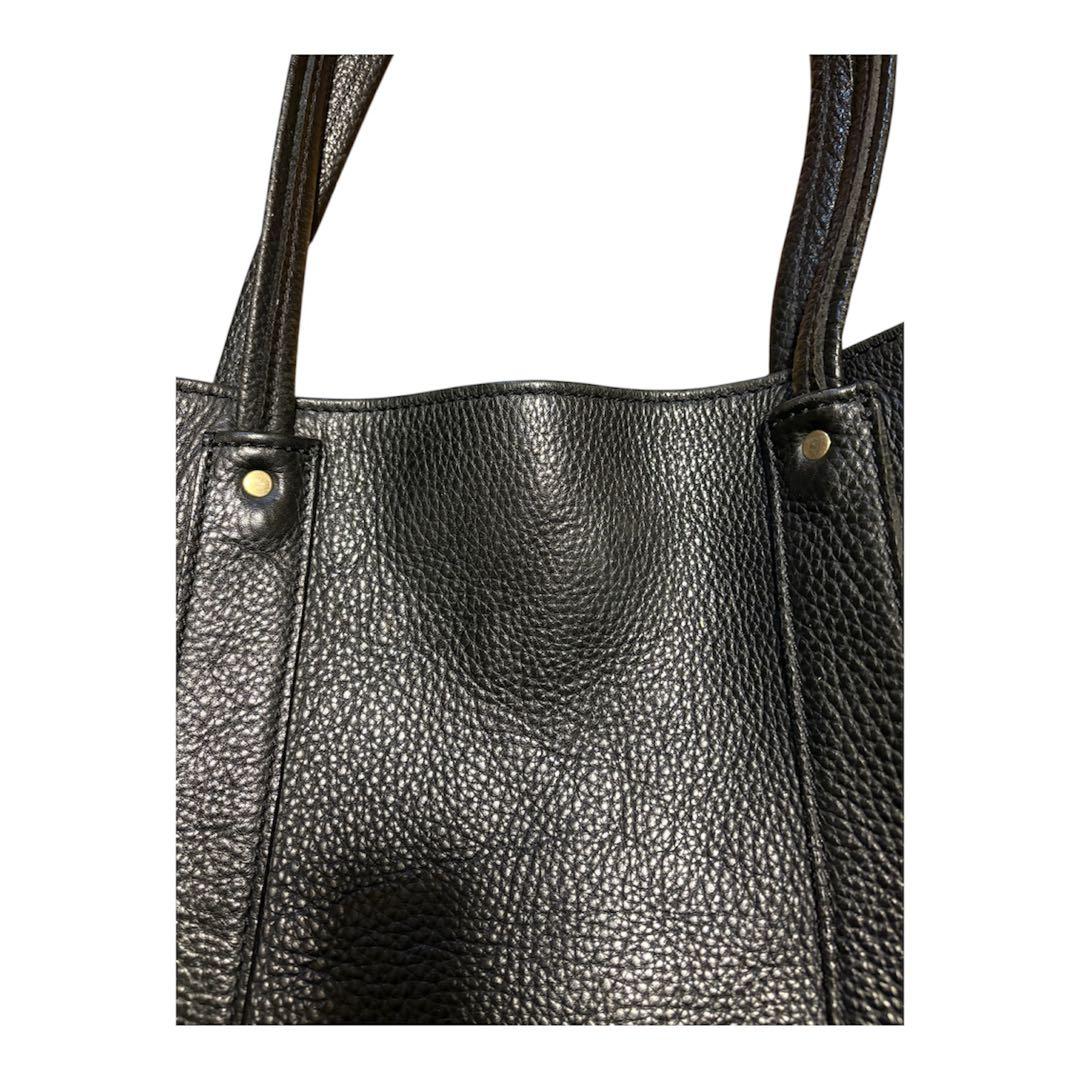 TORY LETHER トリーレザー　トートバッグ　ブラック　シボ革　黒