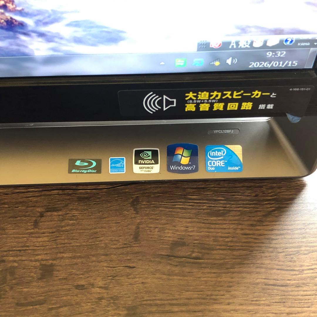 ソニー VPCL 128FJ VAIO パソコン本体と付属品