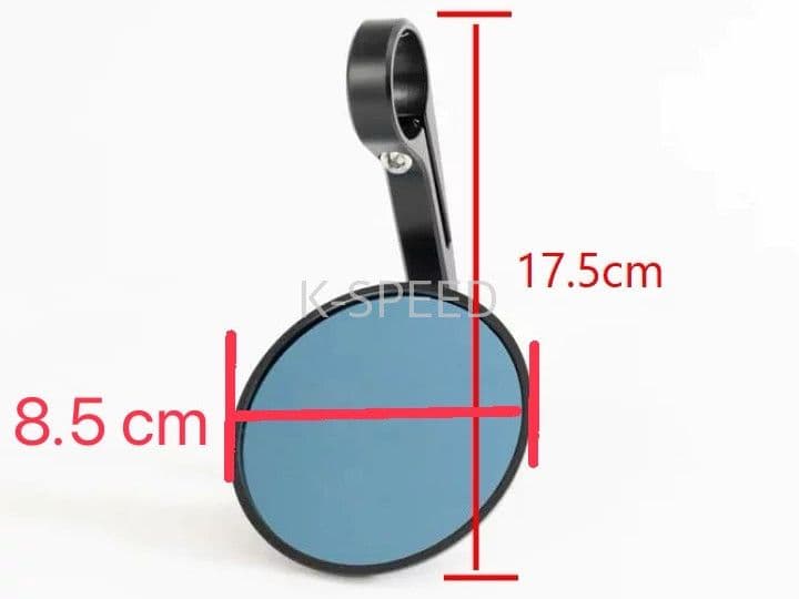 ホンダ レブル250-500用 CNC ラウンドハンドルバーエンドミラー