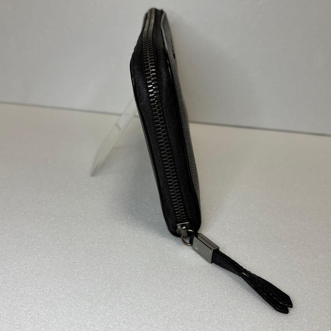 バーバリー　オーガナイザー　長財布　ラウンドジップ　レザー　ブラック