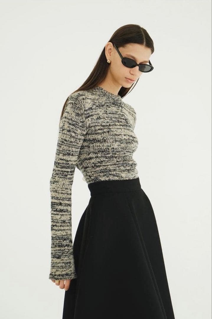 CLANE クラネ COTTON SHORT KNIT TOPS