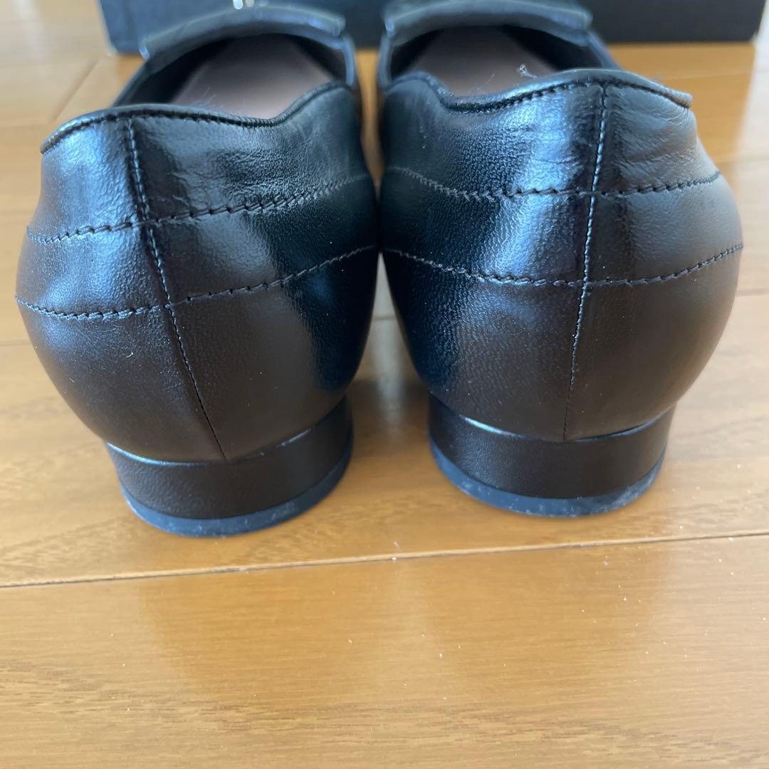 CHANELシャネル　レザーパンプス　ブラック37 箱付