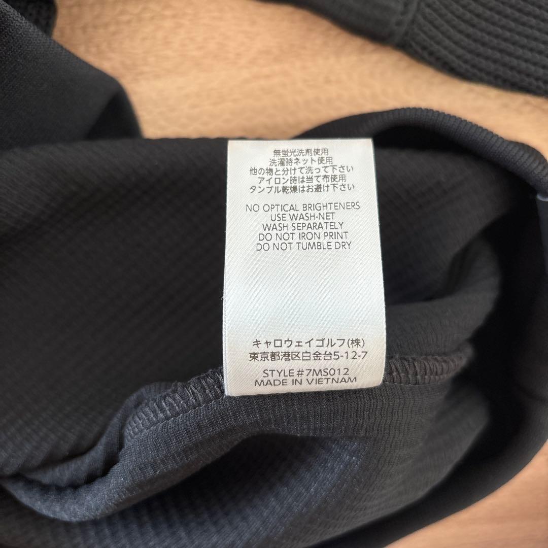 【美品】Travis Mathew ゴルフウェア　ブラック　ニット風トレーナー