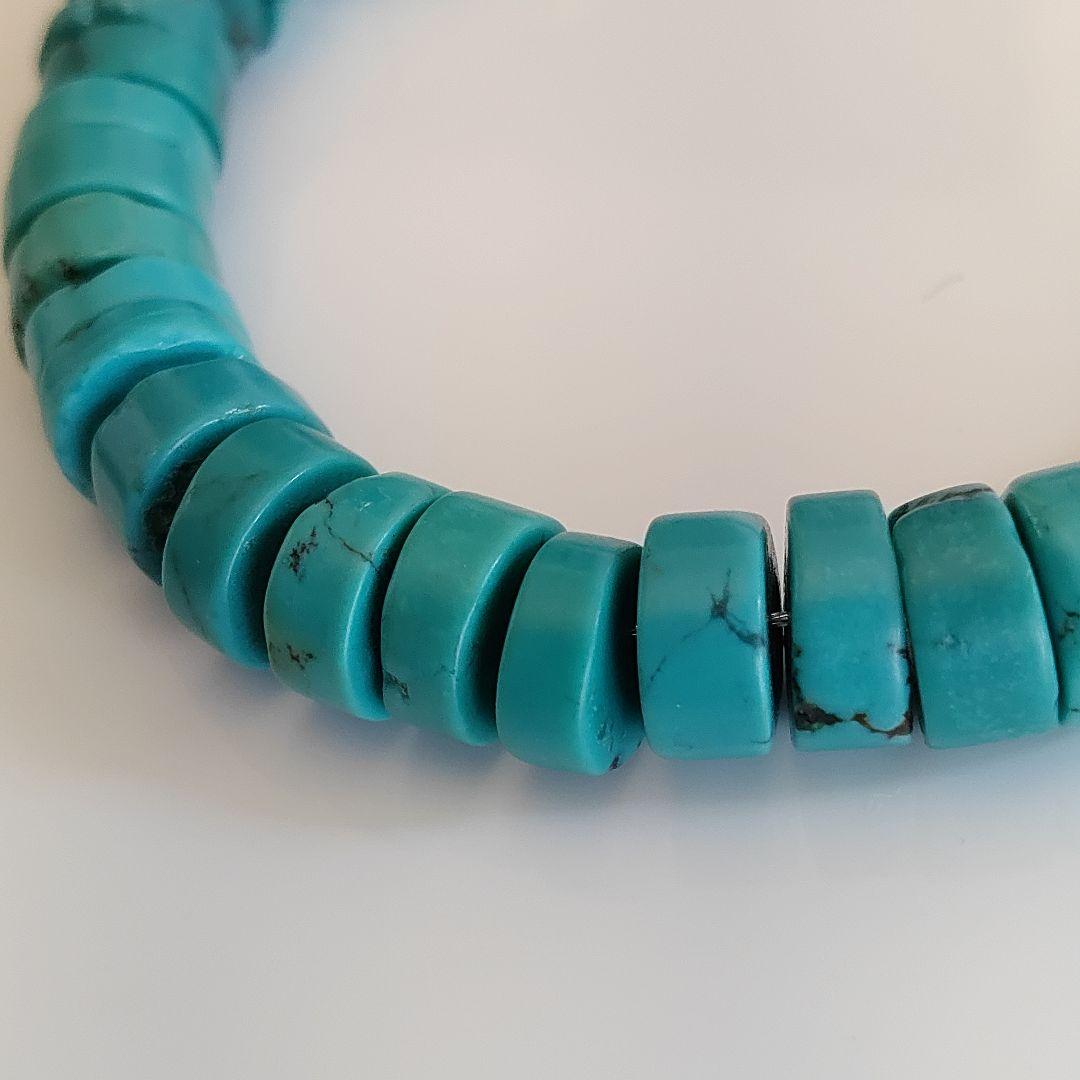 ナバホ　QUA-TSI（クワチ）5セントコンチョ　ターコイズ　ブレスレット