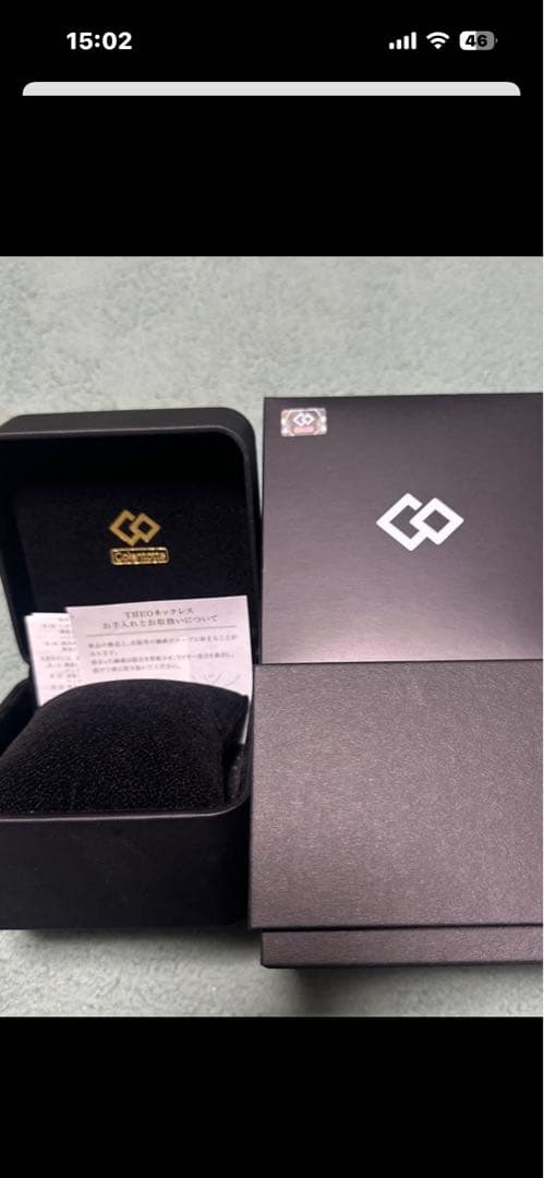 コラントッテ　THEO ネックレス　LUSSO 48センチ　ブラック　箱のみ