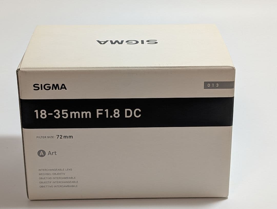 【美品】SIGMA Art 18-35mm F1.8 DC HSM CANON