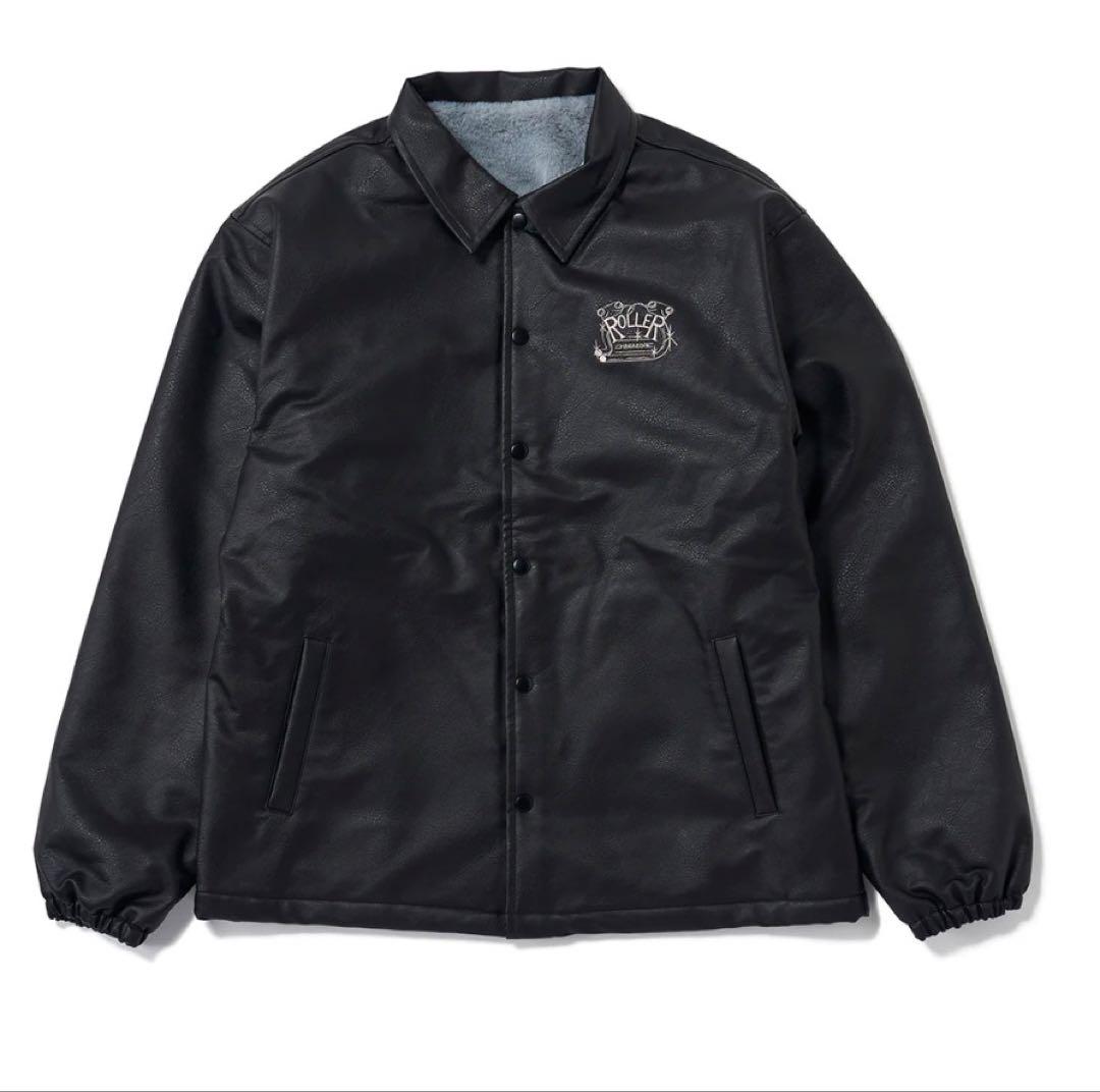 ROLLER FAKE LEATHER COACH JACKET 木村拓哉