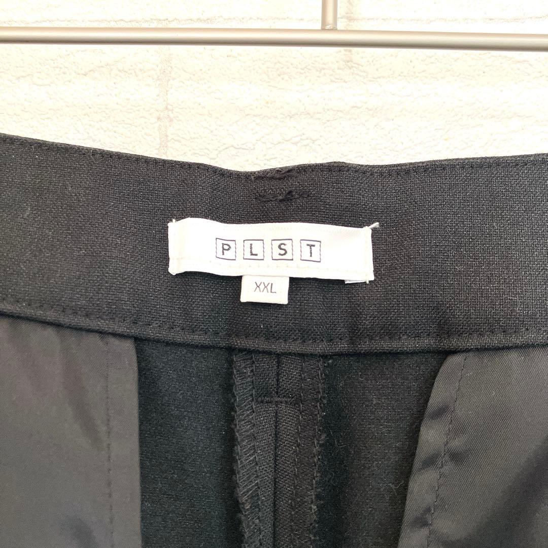 プラステ PLST ノーカラー パンツスーツ セット XXL ブラック