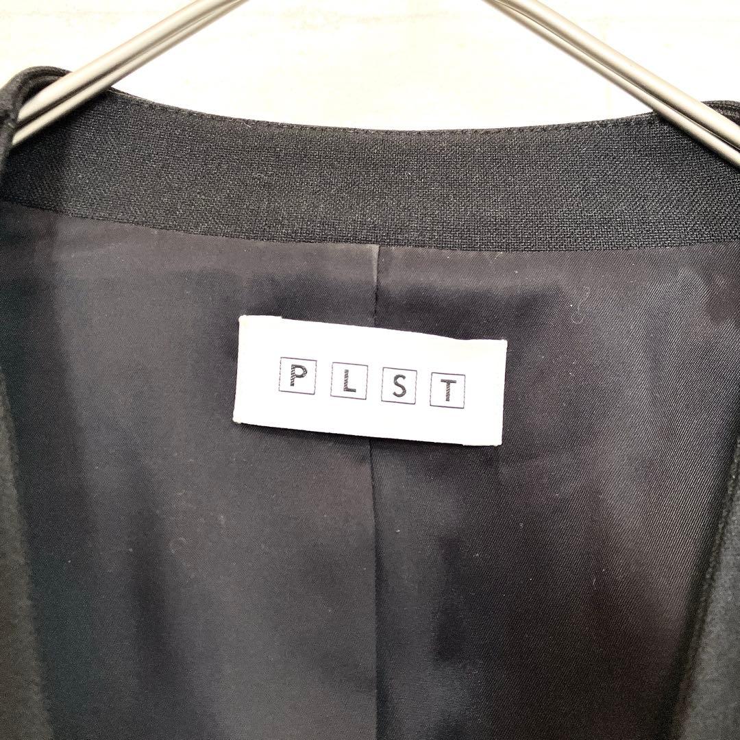 プラステ PLST ノーカラー パンツスーツ セット XXL ブラック