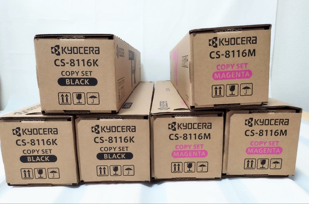 匿名配送・新品/未使用品　京セラ 国内純正トナー CS-8116 4色 x 3