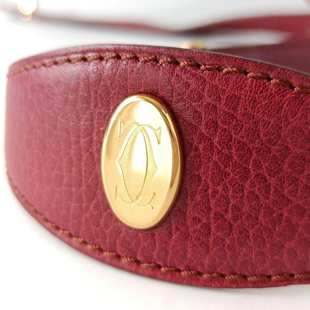 ✨美品✨ Cartier カルティエ マストライン ベルト ボルドー トリニティ