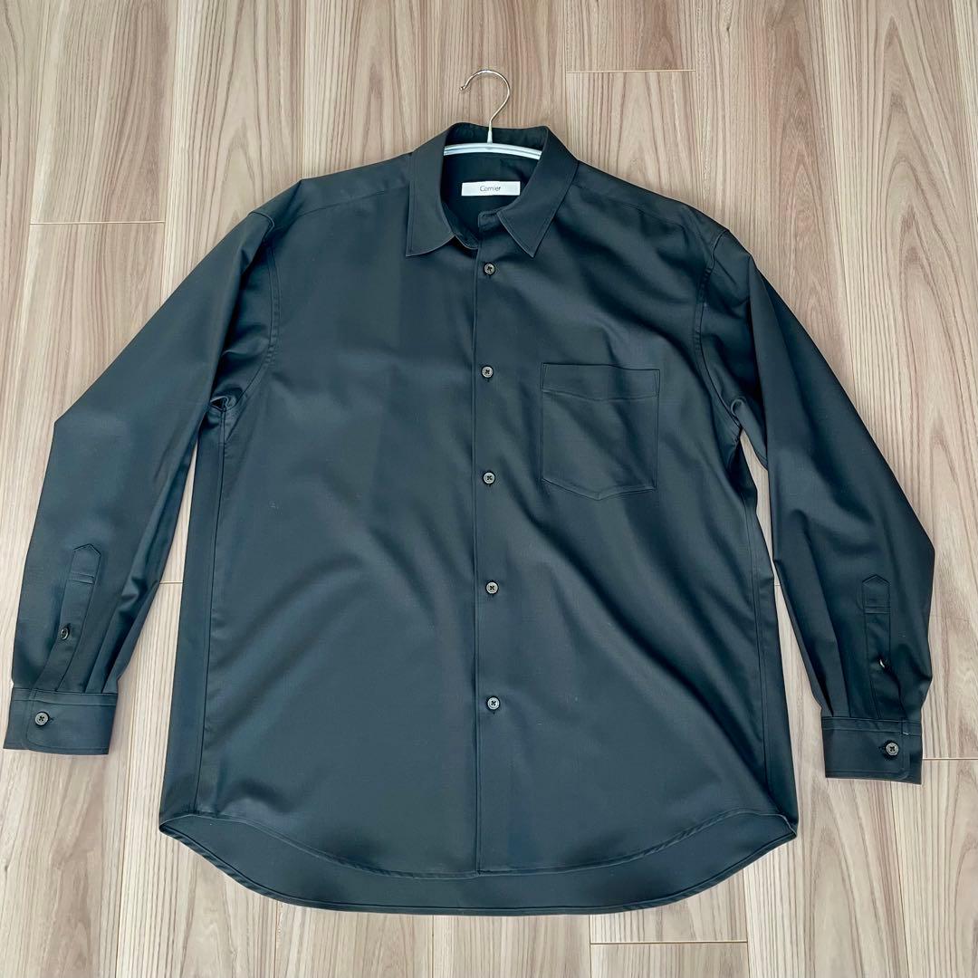 cornier Super180's WOOL SHIRTS 黒　美品 M