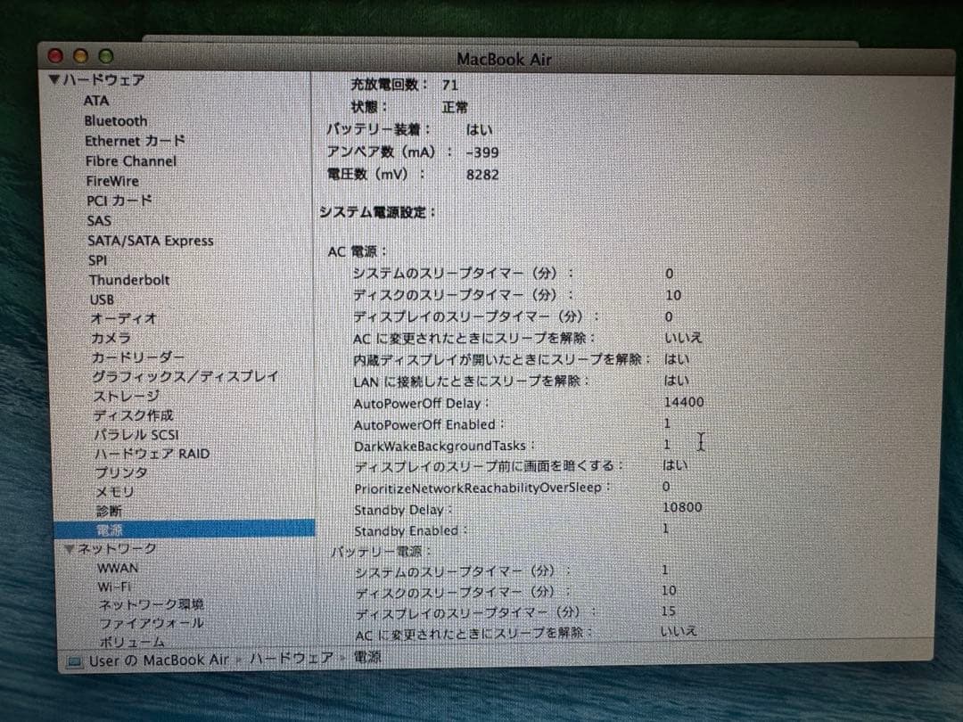MacBook Air 11インチ 2014 i5/4GB/128GB