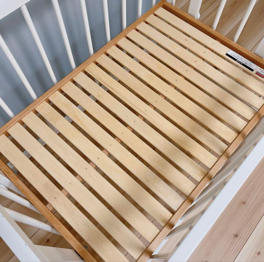※レオ( ´ ▽ ` ) ベビーベッド 木製ファルスカミニジョイントベッド