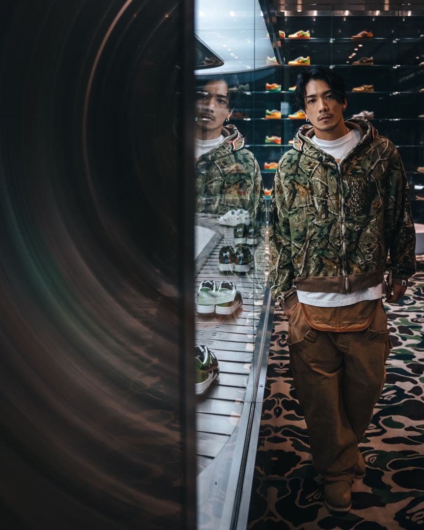 セントマイケル × エイプ ジップパーカー