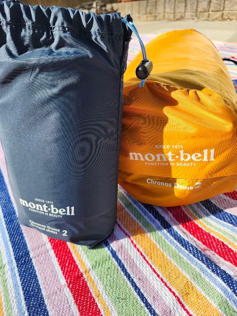 【美品】mont-bell クロノスドーム2 mont-bellグランドシート２